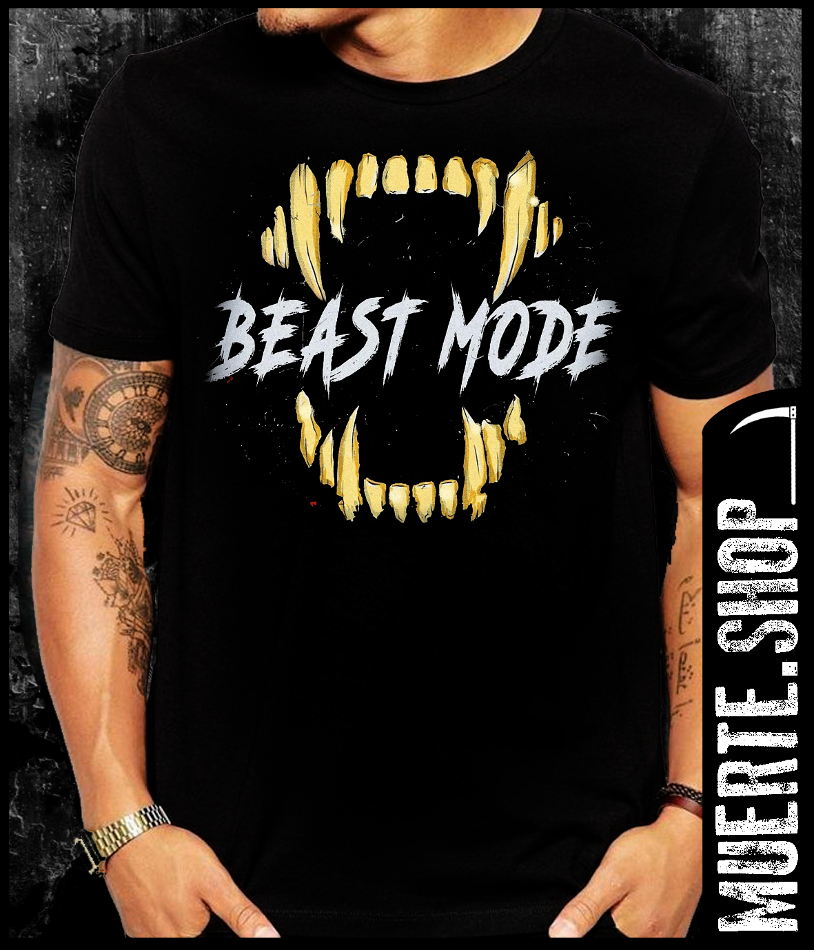Фитнес тениска BEAST MODE BITE